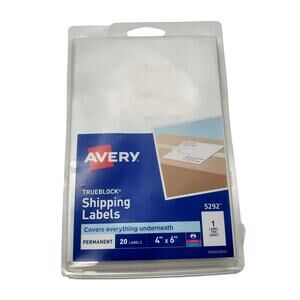 TrueBlock Shipping Labels on 4" x 6" Sheets Laser Inkjet 4" x 6" Labels New